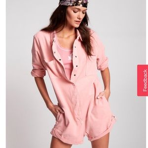 One teaspoon pink romper size S